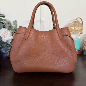 Kate Spade Brown Leather Dumpling Satchel